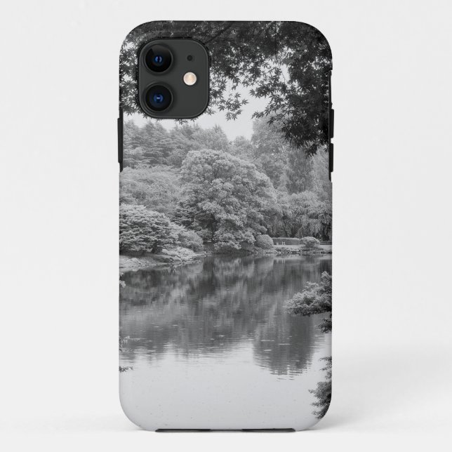 Coques Case-Mate iPhone Black and white, cool, unique nature et lake (Dos)