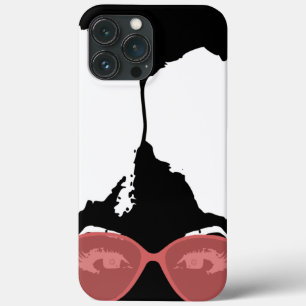 Case-Mate iPhone Case Black Girl Big Afro Lunettes de soleil roses
