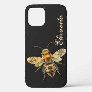 Case-Mate iPhone Case Black Gold Bee Nom été