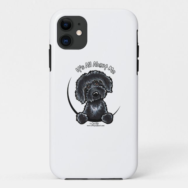 Coques Case-Mate iPhone Black Labradoodle IAAM (Dos)