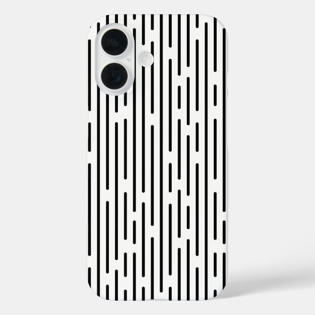 Coques Case-Mate iPhone Black Line Geometric Pattern (Verso)
