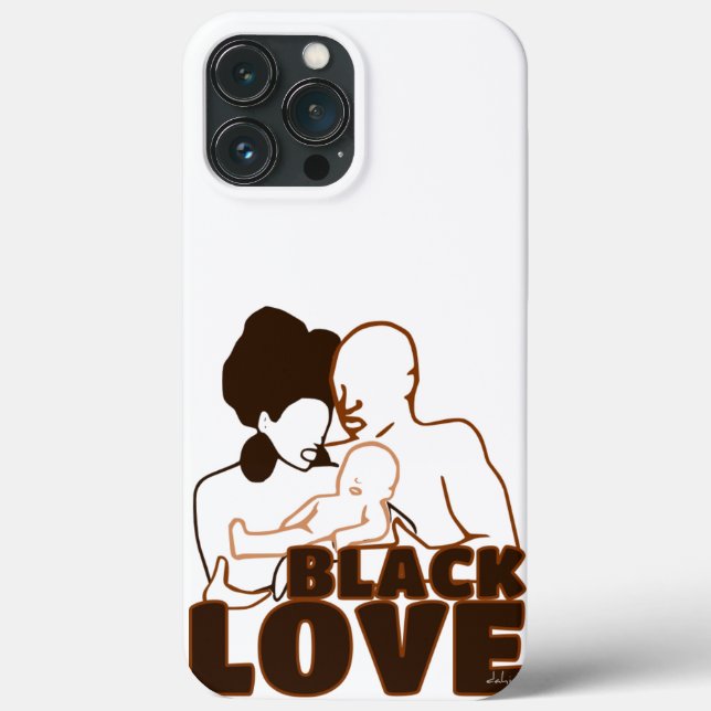 Coques Case-Mate iPhone Black Love Brown Love (Verso)