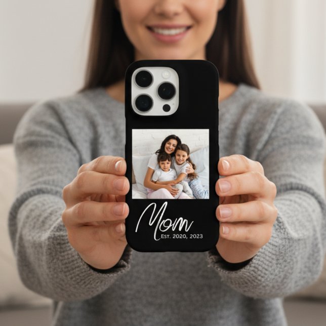 Coques Case-Mate iPhone Black Mom Established Script Photo Case-Mate  (Créateur téléchargé)