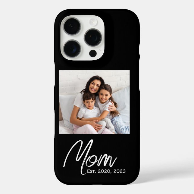 Coques Case-Mate iPhone Black Mom Established Script Photo Case-Mate  (Verso)