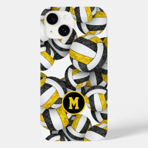Coque Case-Mate iPhone Black or monogrammed filles volleyball