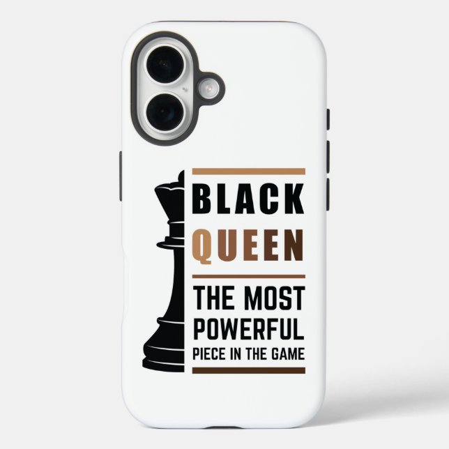 Coques Case-Mate iPhone Black Queen La Pièce La Plus Puissante Dans Le Jeu (Verso)