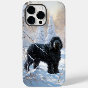 Coque Case-Mate iPhone Black Russian Terrier Laisser neiger Noël