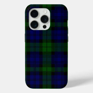 Coque Case-Mate iPhone Black Watch Tartan bleu vert Plaid