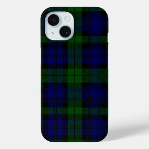 Coque Case-Mate iPhone Black Watch Tartan bleu vert Plaid