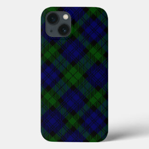 Case-Mate iPhone Case Black Watch Tartan bleu vert Plaid