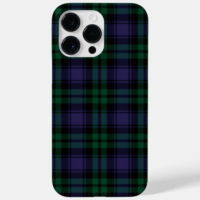 Coques Case-Mate iPhone Black Watch Tartan, Plaid (Verso)
