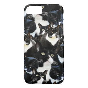 Coques Pour iPhone Black White Cat Madness