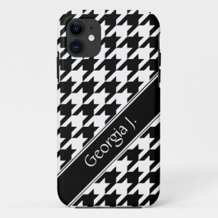 Coques Pour iPhone Black & White Houndstooth personnalisé iPhone 5 Co