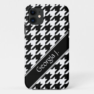 Coques Pour iPhone Black & White Houndstooth personnalisé iPhone 5 Co