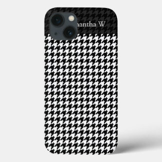 Coque Case-Mate iPhone Black/White Houndstooth Stylish Fashion Designer