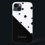 Coques Pour iPhone Black & White Stars Patten Abtract Personnalisé<br><div class="desc">Coque ipad moderne avec des étoiles noires motif. Ce coque personnalisable sera parfait comme cadeau.</div>
