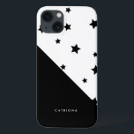 Coques Pour iPhone Black & White Stars Patten Abtract Personnalisé<br><div class="desc">Coque ipad moderne avec des étoiles noires motif. Ce coque personnalisable sera parfait comme cadeau.</div>