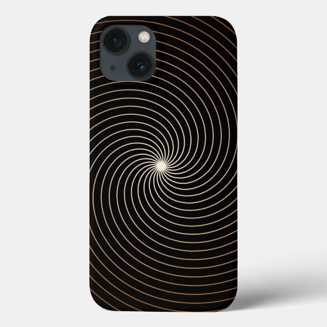 Coques Case-Mate iPhone Black & White Swirl avec Gradation Tan (Verso)