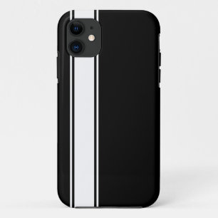 Coque iPhone 11 Black & White Team Jersey Stripe iPhone 5s boîtier