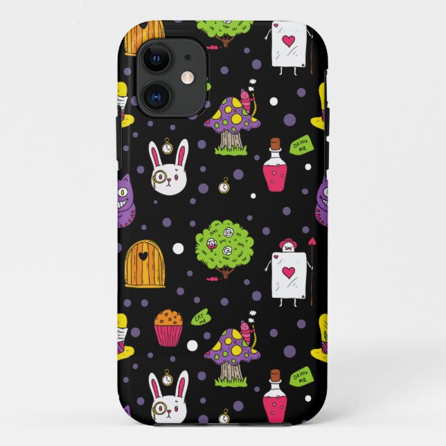 Coques Case-Mate iPhone Black Wonderland (Dos)