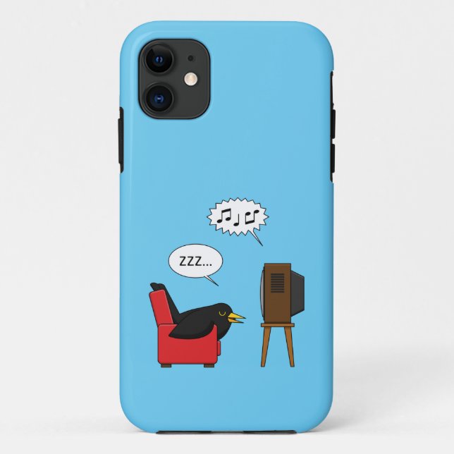 Coques Case-Mate iPhone Blackbird Dormir devant la bande dessinée de la té (Dos)
