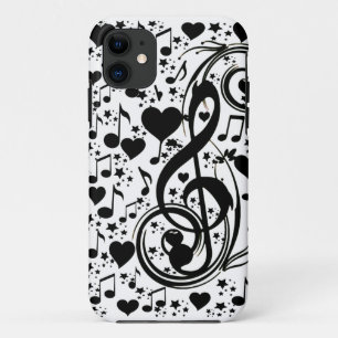 Coque Case-Mate iPhone Blacknotes & Coeurs_