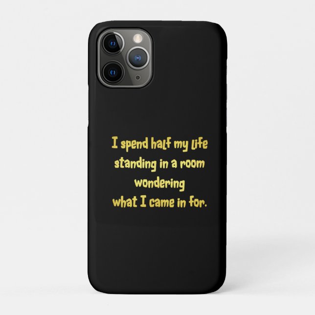 Coques Case-Mate iPhone Blague amusante debout dans une pièce (Dos)