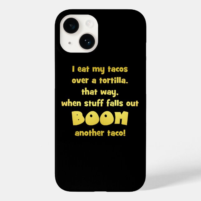 Coques Case-Mate iPhone Blague de tortilla Boom drôle (Verso)