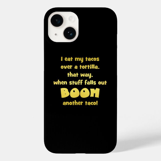 Coques Case-Mate iPhone Blague de tortilla Boom drôle (Verso)