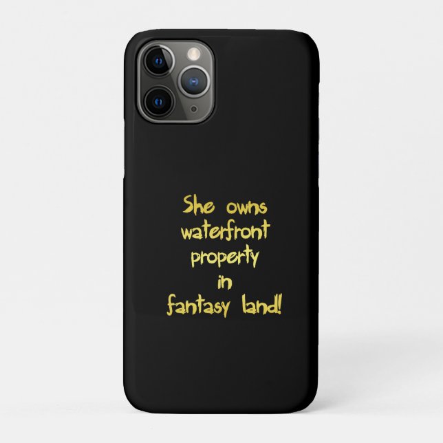 Coques Case-Mate iPhone Blague drôle sur une propriété en bord de mer (Dos)