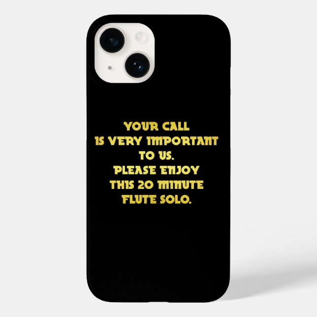 Coques Case-Mate iPhone Blague Téléphonique Amusante de Service Client (Verso)
