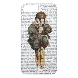 Coque iPhone 8 Plus/7 Plus Blaireau sur la bicyclette vintage