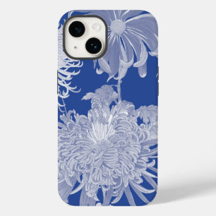 Coque Case-Mate iPhone Blanc bleu Vintage Chinoiserie Floral