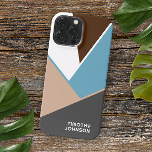 Coque Case-Mate iPhone Blanc Brown bleu gris beige