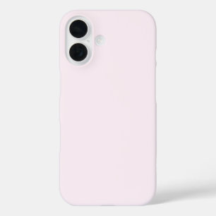 Coque Pour iPhone 16 Blanc cassé pastel légèrement rosé uni