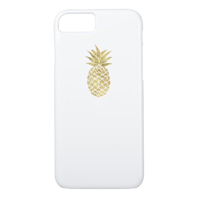 Coques Case-Mate iPhone Blanc chic d'or de parties scintillantes de logo (Dos)
