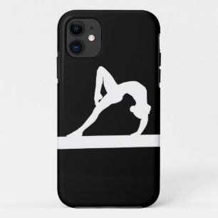 Coque Case-Mate iPhone blanc de silhouette de gymnaste de l'iPhone 5 sur