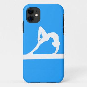 Coque Case-Mate Pour iPhone blanc de silhouette de gymnaste de l'iPhone 5 sur