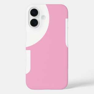 Coque Pour iPhone 16 Blanc élégant en forme de rose clair