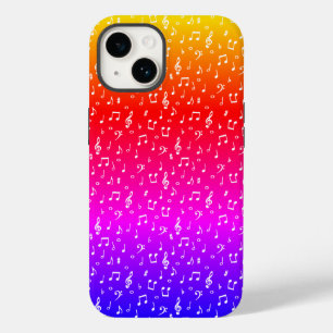 Coque Case-Mate iPhone blanc et arc-en-ciel Musical