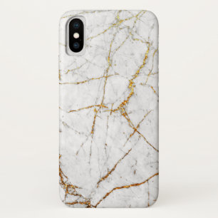 Case-Mate iPhone Case Blanc et marbre d'or