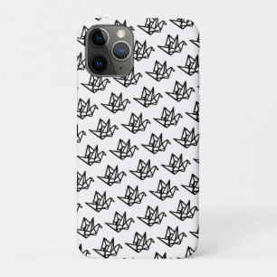 Case-Mate iPhone Case Blanc et noir - Origami Papier Grue Linocut