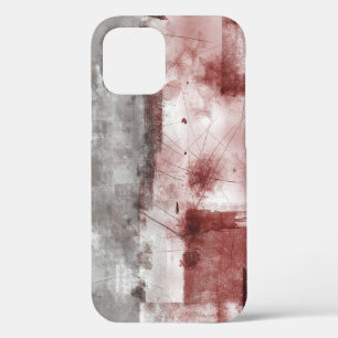 Case-Mate iPhone Case Blanc Gris Bourgogne Rustique Moderne Abstrait Nr5