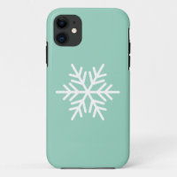 Blanc Moderne Flocon de Neige Nordique sur Fond Ve