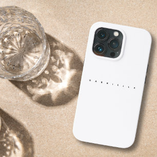 Case-Mate iPhone Case Blanc moderne minimaliste et esthétique Nom gras