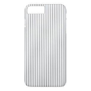 Coque iPhone 8 Plus/7 Plus Blanc noir chic élégant barré