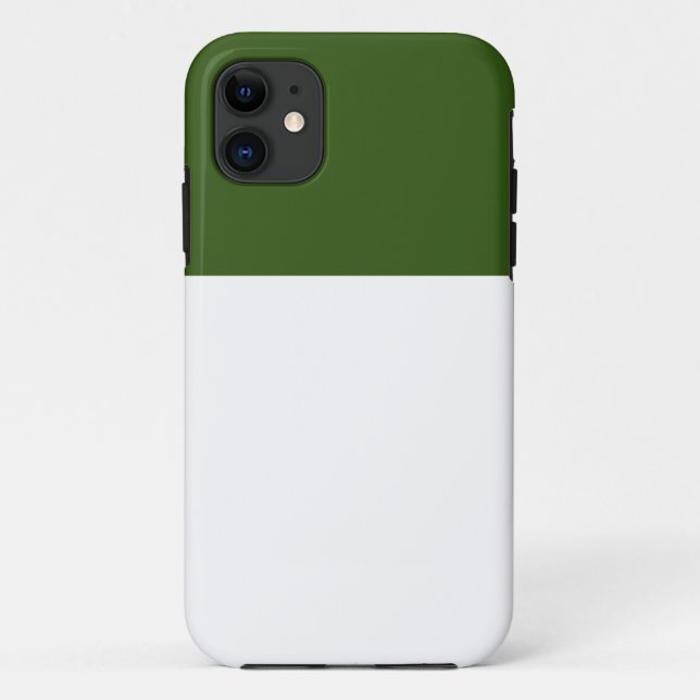 Coques Case-Mate iPhone Blanc Professionnel Moderne Bloc de Couleur Vert F (Dos)