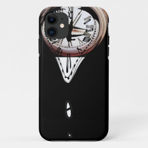 Coque iPhone 11 Blanc surréaliste de fonte de noir d'art