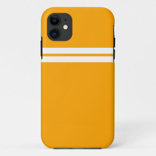 Case-Mate iPhone Case Blancs Top Racing Sur Bright Yellow Orange