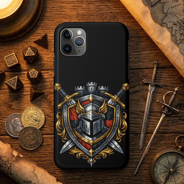 Coques Case-Mate iPhone Blason Chevaleresque des Royaumes Mythiques (Créateur téléchargé)
